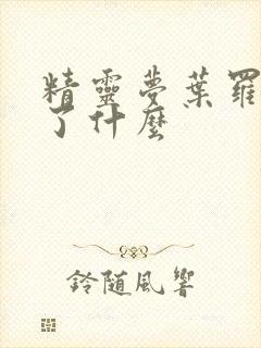 精灵梦叶罗丽讲了什么