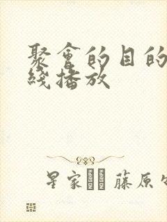 聚会的目的4在线播放封面