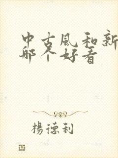 中古风和新中式哪个好看封面