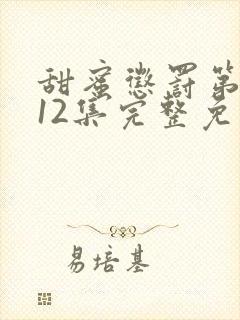 甜蜜惩罚第一季12集完整免费观看