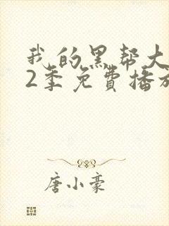 我的黑帮大佬第2季免费播放在线看