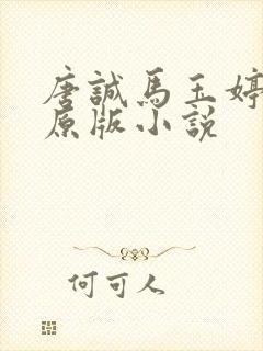 唐诚马玉婷最老原版小说封面