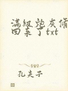 满级炮灰修真穿回来了txt