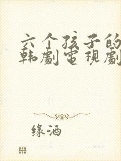 六个孩子的妈妈韩剧电视剧免费观看全集封面