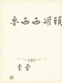 鲁西西罐头小人封面