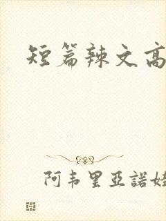 短篇辣文高h