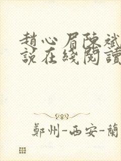 赵心眉陈斌的小说在线阅读