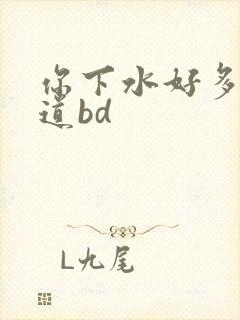 你下水好多下水道bd封面
