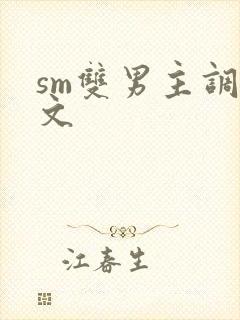 sm双男主调教文