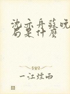 沈亦舟苏晚大结局是什么