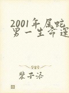 2001年属蛇男一生命运好吗