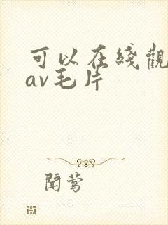 可以在线观看的av毛片