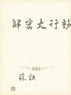 解密大行动