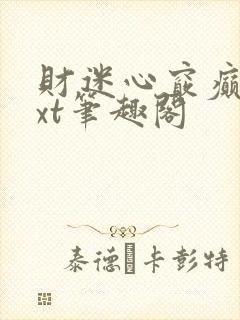 财迷心窍癫婆txt笔趣阁