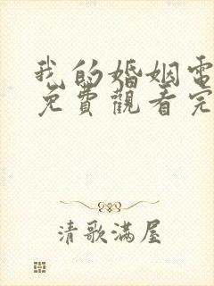 我的婚姻电视剧免费观看完整版高清