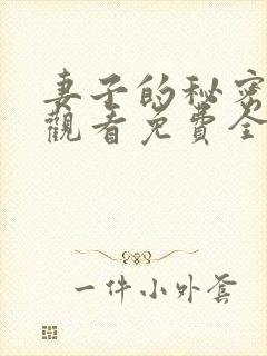 妻子的秘密在线观看免费全集电视剧封面