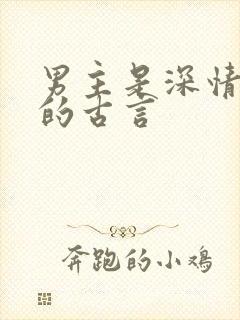 男主是深情帝王的古言