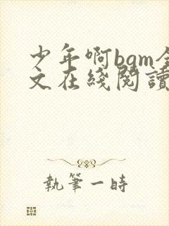 少年啊bgm全文在线阅读笔趣阁