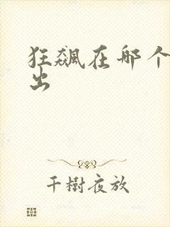 狂飙在哪个台播出