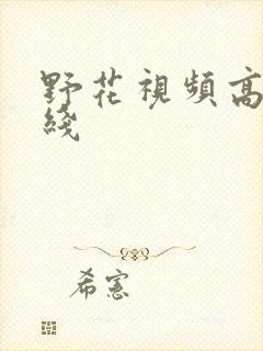 野花视频高清在线