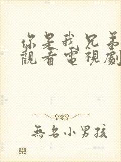 你是我兄弟免费观看电视剧在线播放