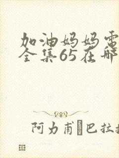 加油妈妈电视剧全集65在哪看免费封面