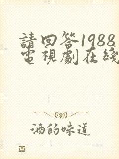 请回答1988电视剧在线观看免费