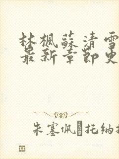 林枫苏清雪小说最新章节更新