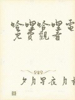 哈哩哈哩电视剧免费观看