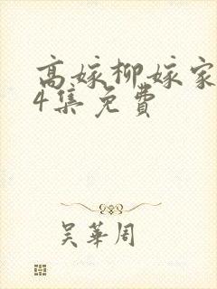 高嫁柳嫁家1到4集免费封面