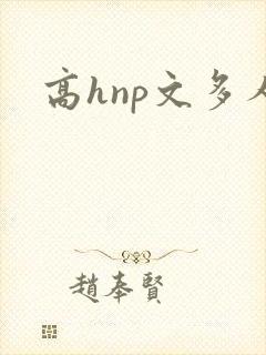 高hnp文多人