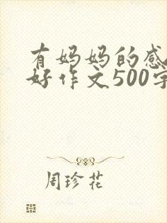 有妈妈的感觉真好作文500字