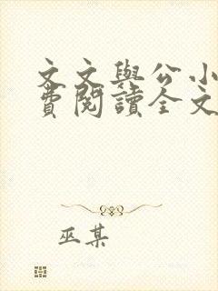 文文与公小说免费阅读全文最新章节