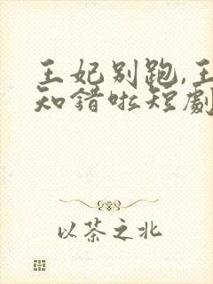 王妃别跑,王爷知错啦短剧封面