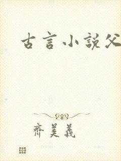 古言小说父女封面