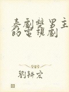 泰剧双男主舌吻的电视剧