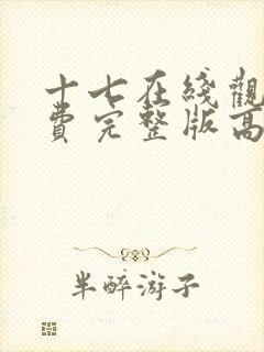 十七在线观看免费完整版高清电影封面