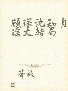 顾琛沈知月沈瑶瑶大结局封面