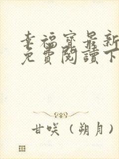 幸福宝最新章节免费阅读下载小说封面