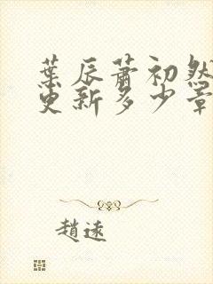 叶辰萧初然最快更新多少章?