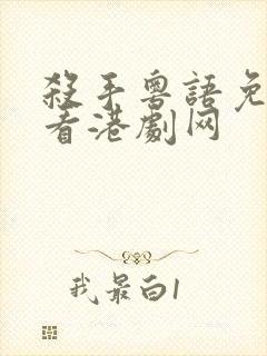 杀手粤语免费观看港剧网