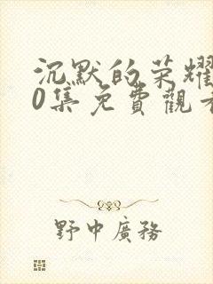 沉默的荣耀第20集免费观看