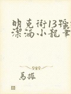 明克街13号纯洁滴小龙笔趣阁