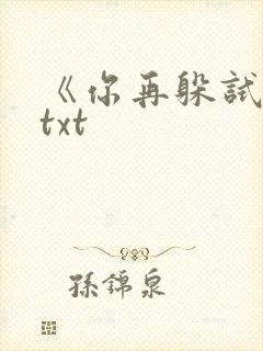 《你再躲试试》txt
