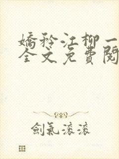 娇矜江柳一小说全文免费阅读笔趣阁封面