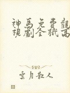 神马免费观看电视剧全职高手