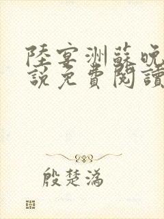 陆宴洲苏晚星小说免费阅读最新章节