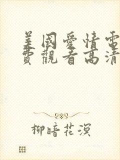 美国爱情电影免费观看高清完整推荐