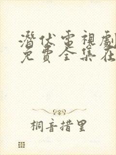 潜伏电视剧高清免费全集在线播放封面