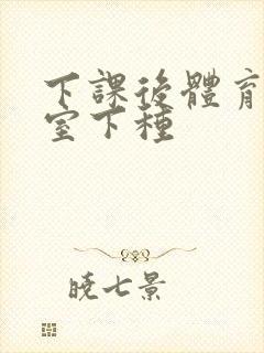 下课后体育器材室下种